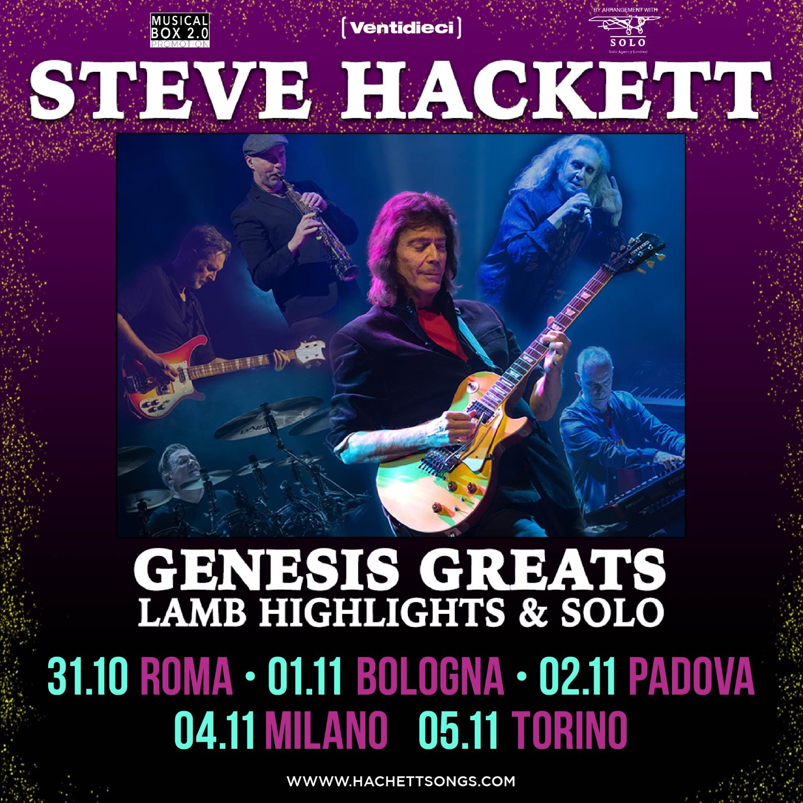 Steve Hackett: Five dates added for Italy