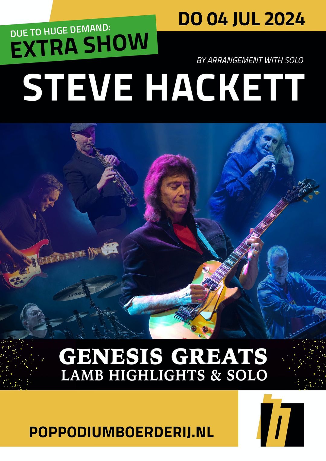 Steve Hackett: 4th show in Zoetermeer announced