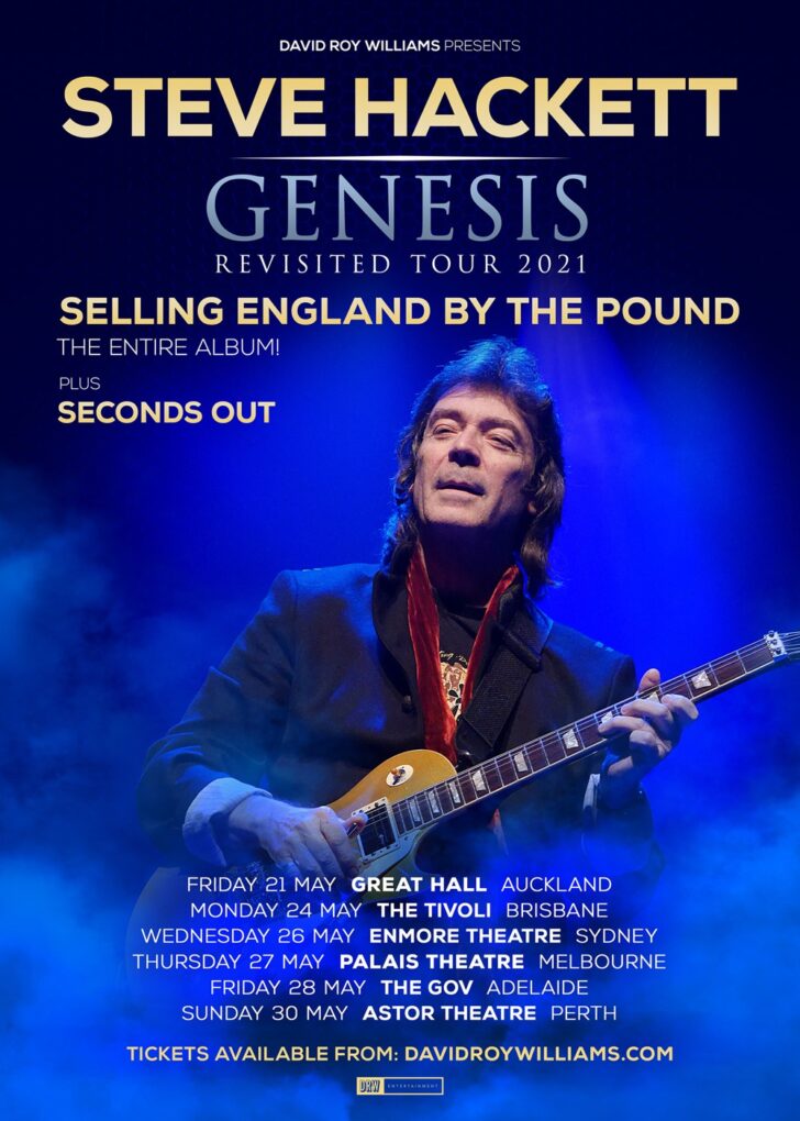 Steve Hackett: Shows down under rescheduled for 2021