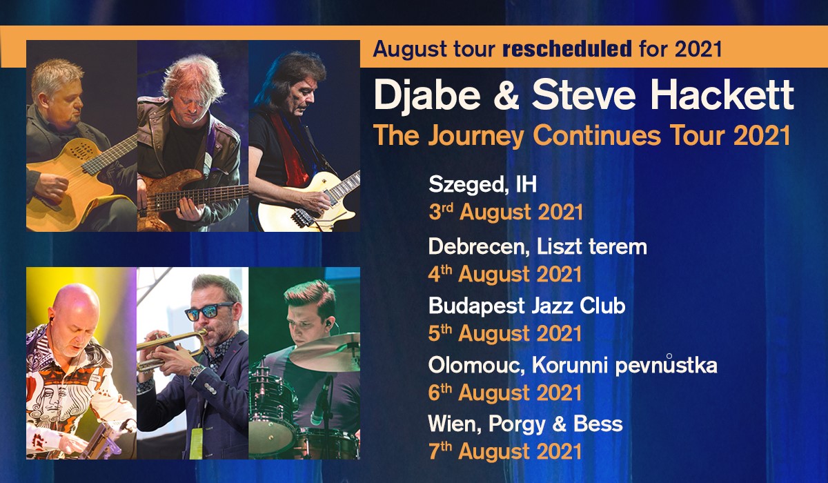 Djabe & Steve Hackett shows moved to 2021