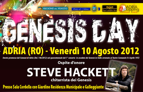 Genesis Day in Italy! Steve Hackett Special Guest