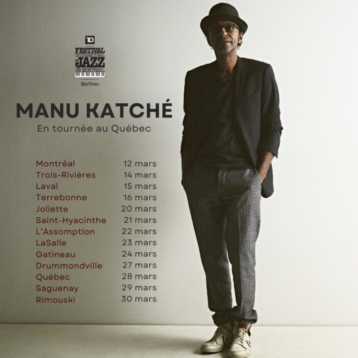 Manu Katché on tour in Quebec 2025