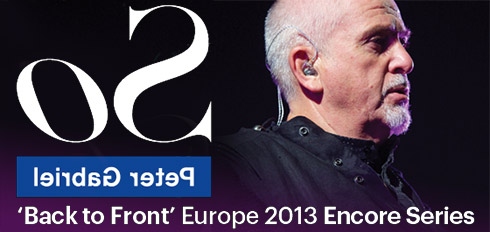 Peter Gabriel: Encore Series 2013 announced