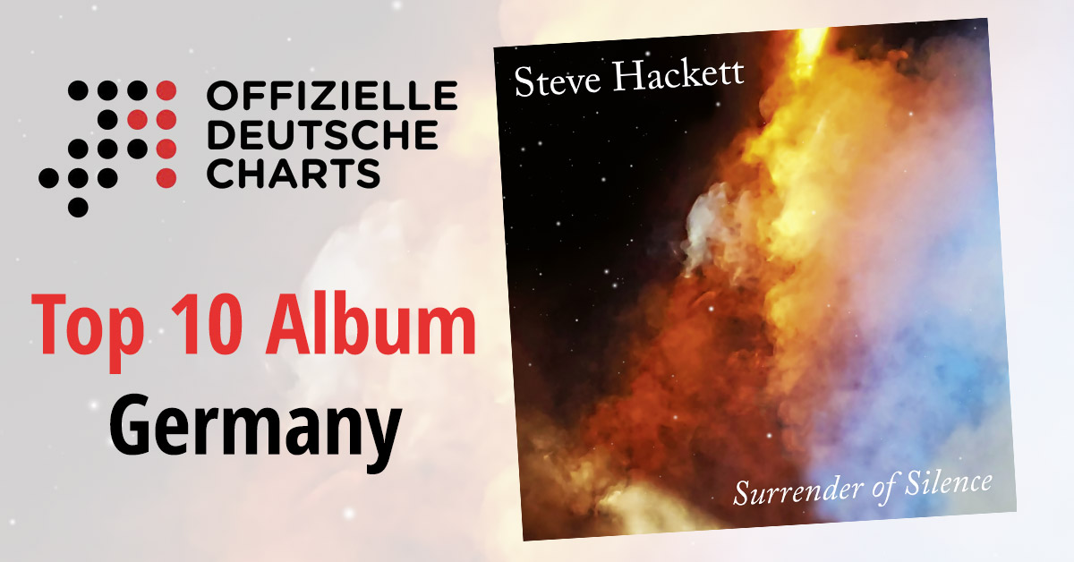 Steve Hackett: "Surrender Of Silence" enters German Top10!