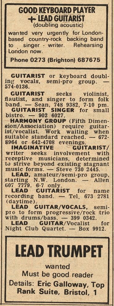 Melody Maker December 12, 1970